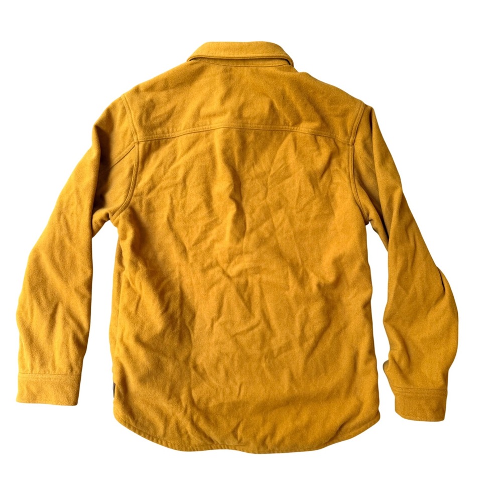 The Normal Brand Men Puremeso Shirt Jacket Mustard Yellow Plaid Line TNB002015 L - Picture 2 of 4